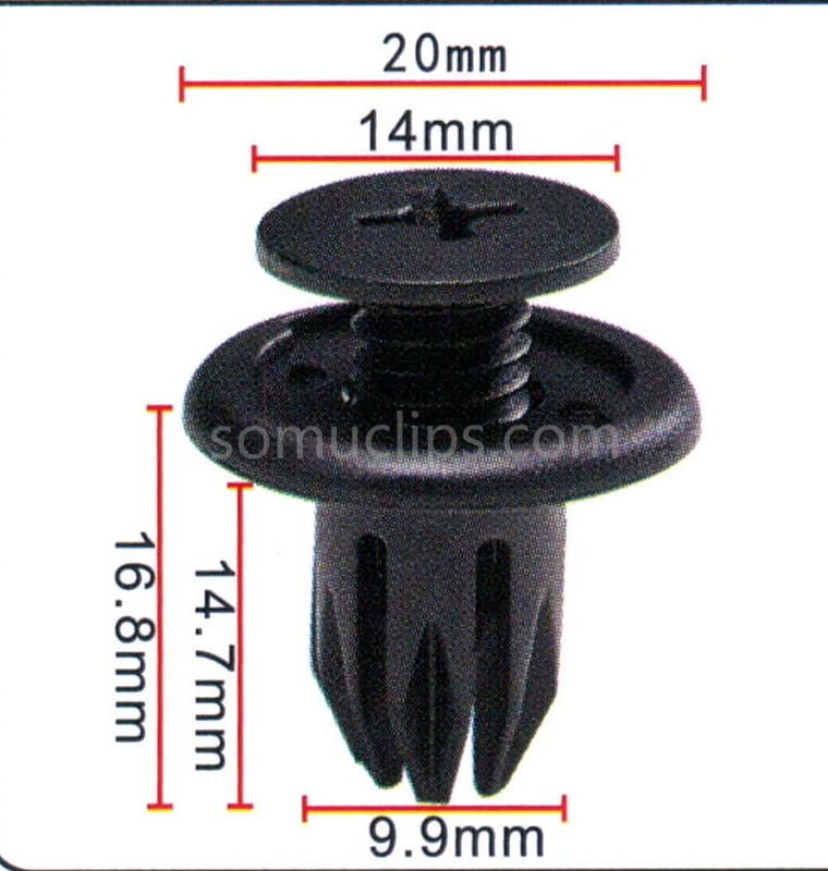 Universal Nylon Push Retainer For BMW For Honda For Bubaru For GM