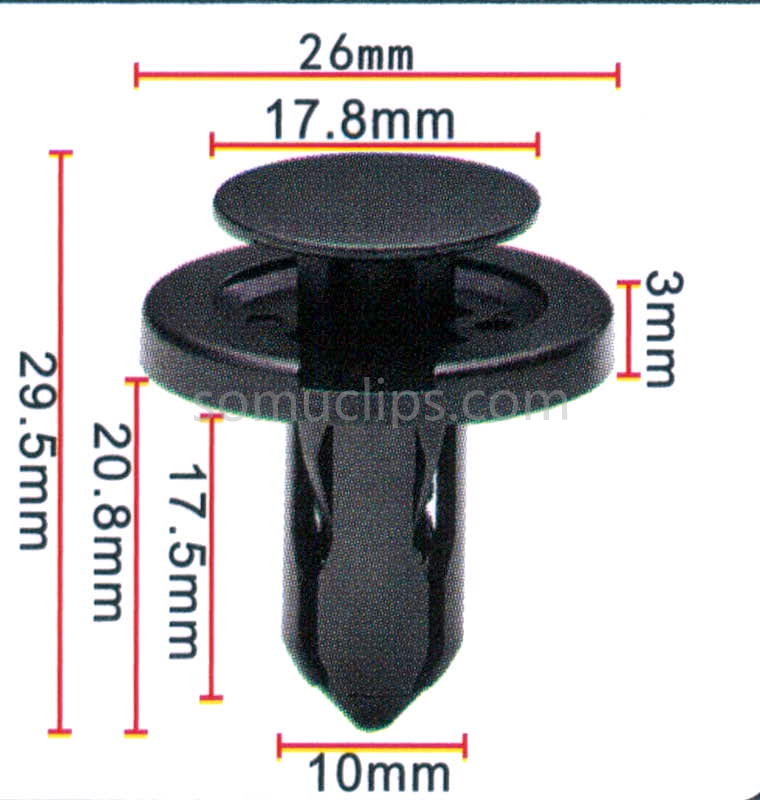 Engine guard clips for Toyota