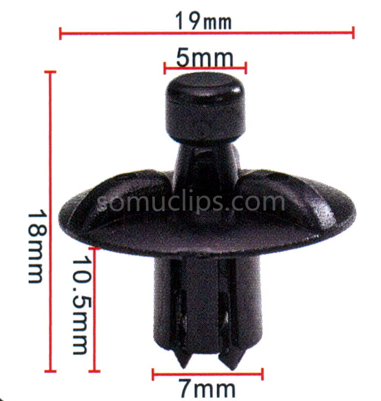 Car nylon water tank gantry clips fasteners for Toyota