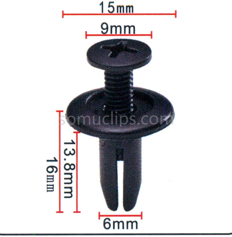 Auto fender bumper fastener for Honda and Nissan